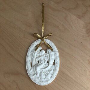 PartyLite Angel of Love Bisque Porcelain Angel Ornament